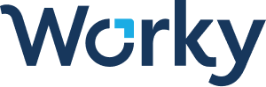 Logo azul Worky